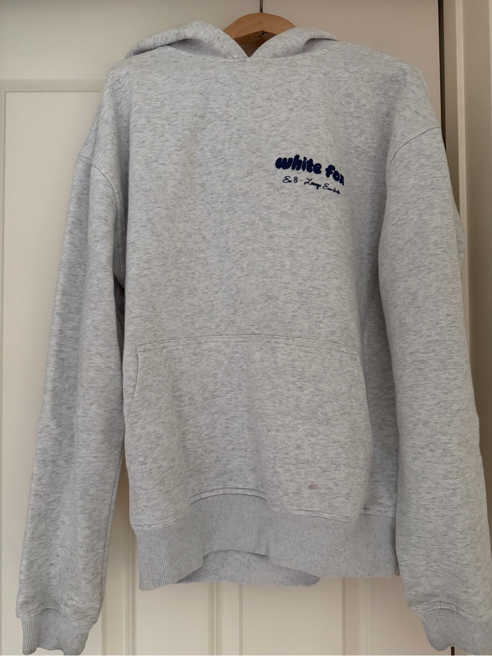 Whire Fox Light Gray Hoodie